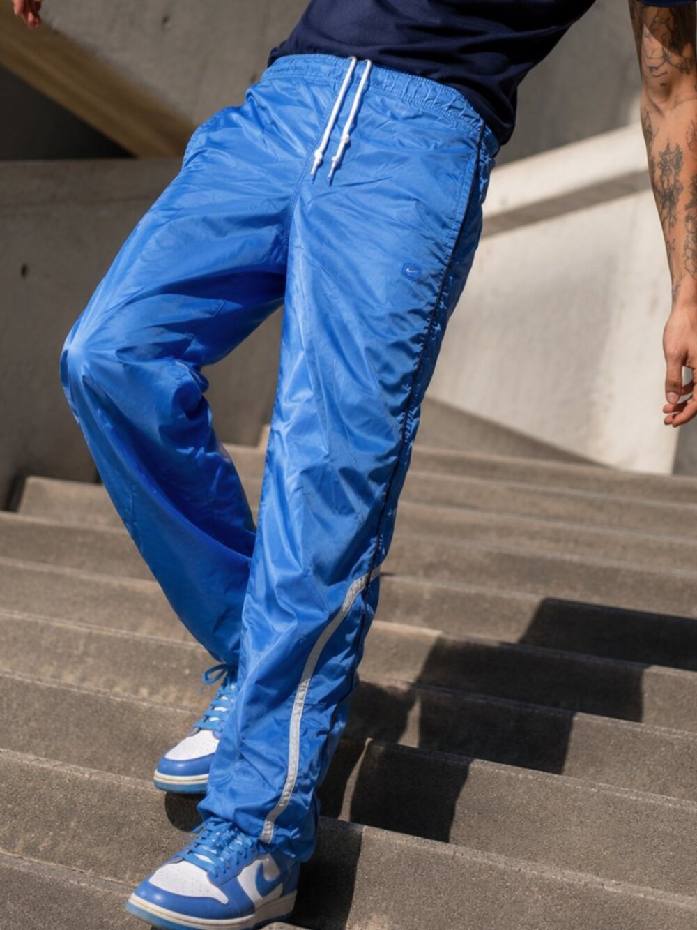 Nike - Air Mens Blue Nylon Trackies